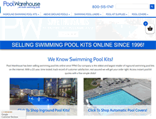 Tablet Screenshot of poolwarehouse.com